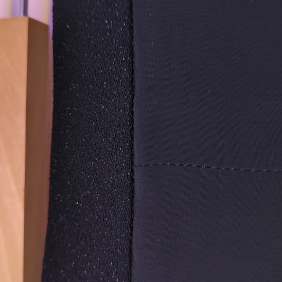 Y2K Black Wide Leg Sheer Pants with Black Shorts Size Small - Picture 4 of 5